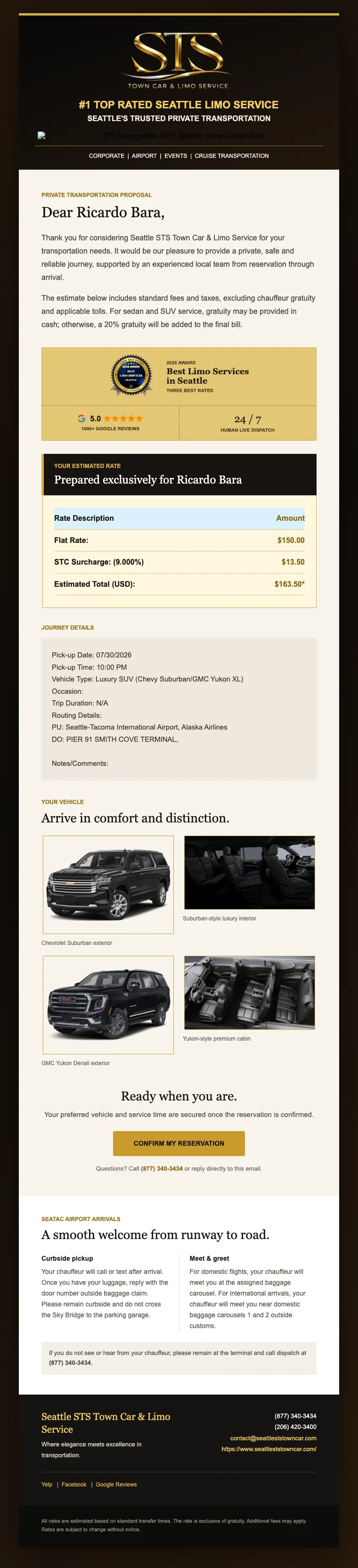 The v4 quote email, top to bottom. Open full size.