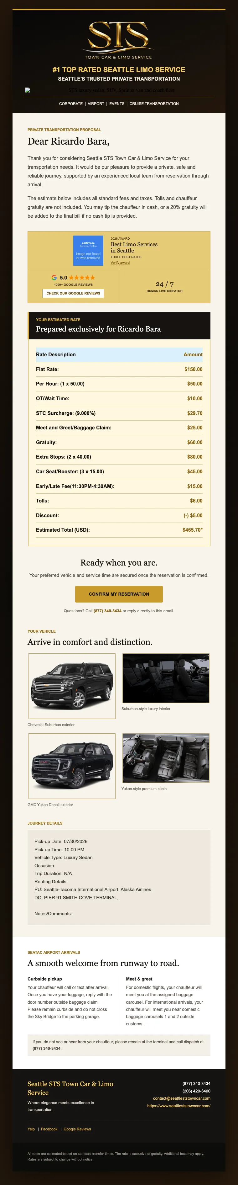 The v7 quote email, top to bottom. Open full size.