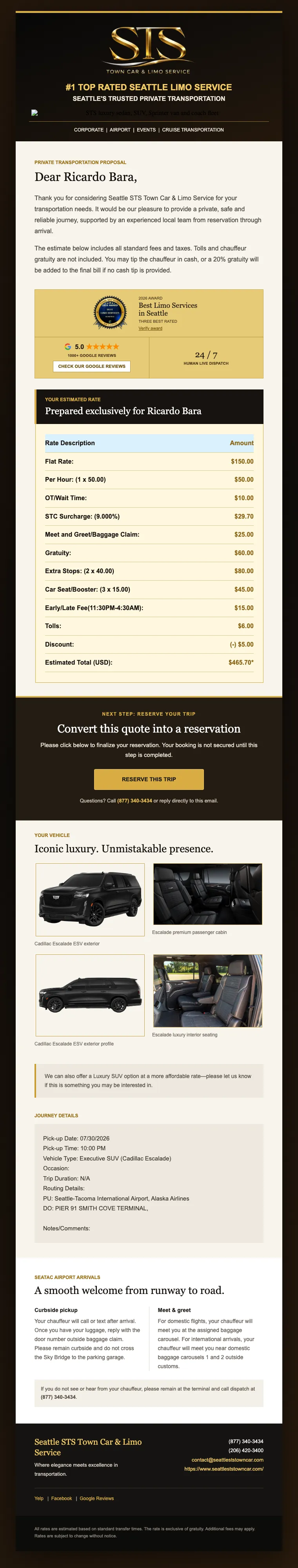 The v9 quote email, top to bottom. Open full size.